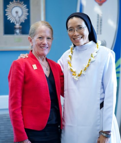 Dr. Babingtong with Sr. Malia Wong