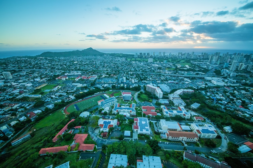 Aerial photo of Chaminade University