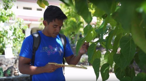 Hoano, environmental studies student