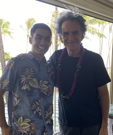 Elijah Abramo '21 and Peter Buffett