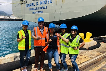 Anthony Shipp, MBA '19 (President and CEO of M. Dyer Global) with his crew