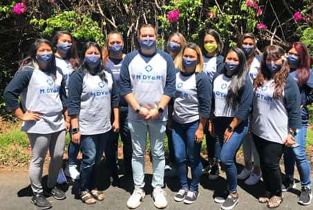 Anthony Shipp, MBA 19 with his employees