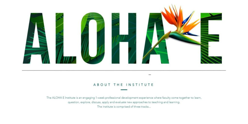 ALOHA E Institute and description