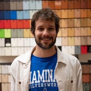 Benjamin Revord, an environmental and interior design student