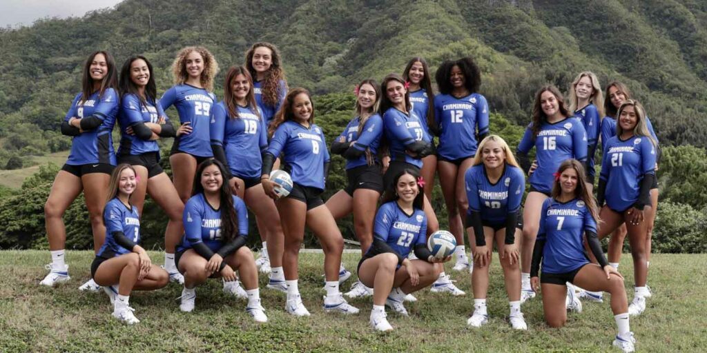 Chaminade University's Women's Volleyball team 2021