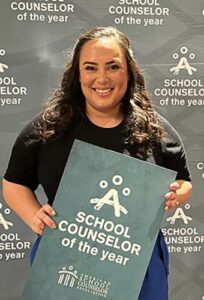 Brittnie Caraulia receives a warm welcome home after being recognized as Hawaii's Counselor of the Year.