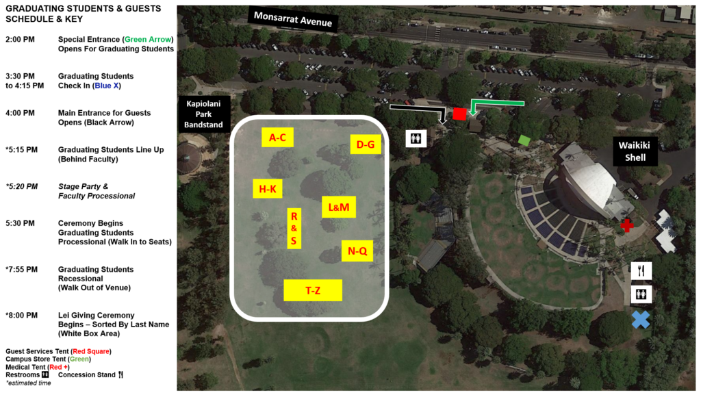 Commencement 2023 Map